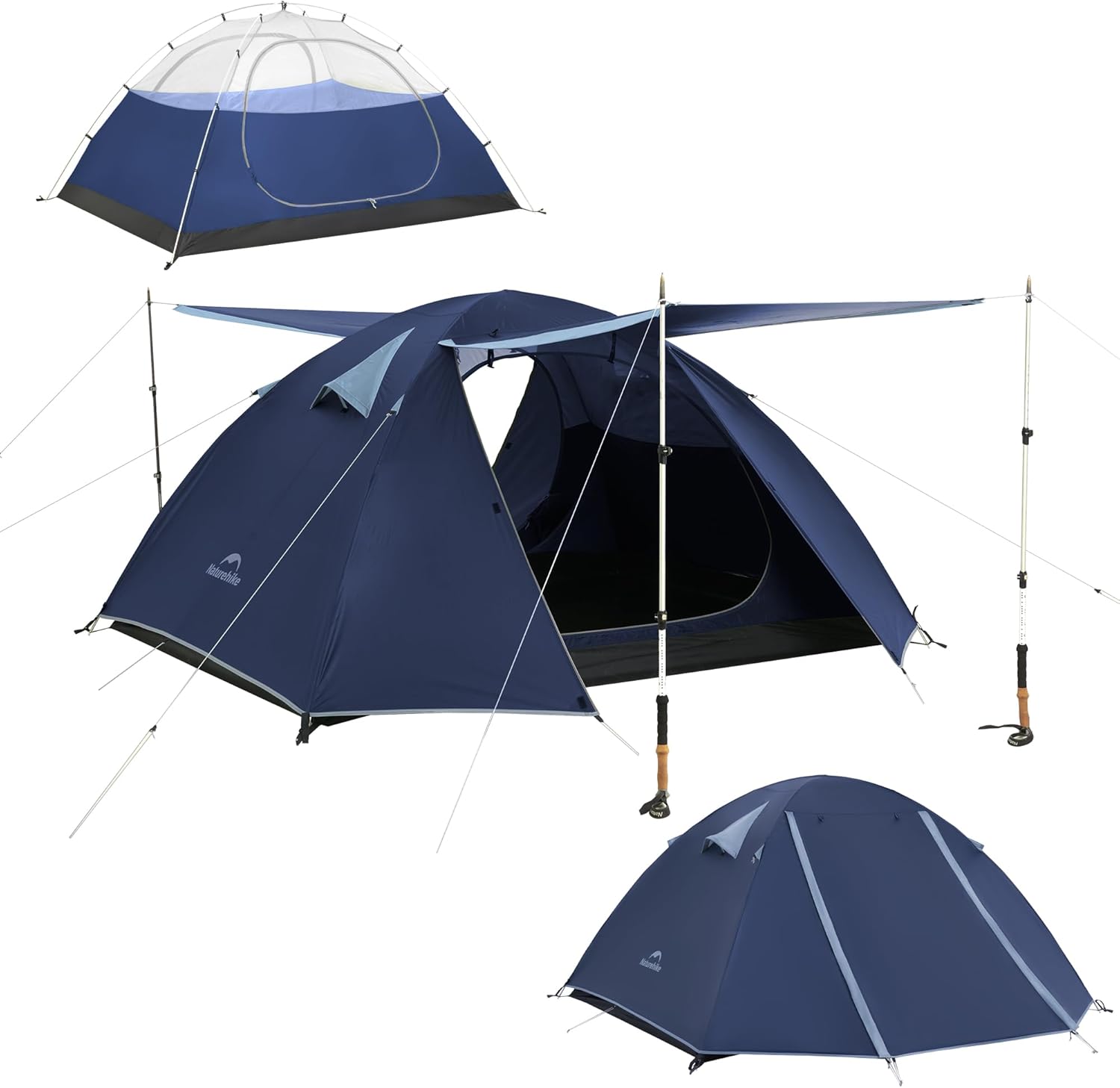Naturehike Bleik ultralekki namiot kopułowy dla 2-3 osób - obrazek 2