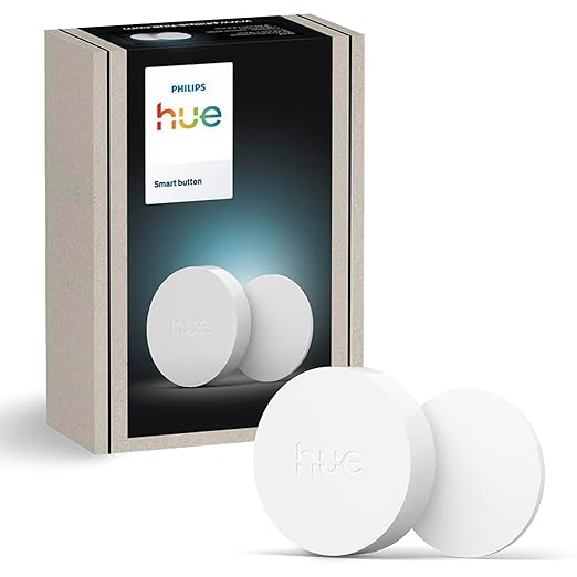 Philips Hue Inteligentny Przycisk Akcesorium inteligentnego oświetlenia. Bezprzewodowe sterowanie oświetleniem domowym, salon, sypialnia, nowa generacja