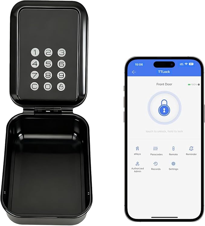 Inteligentny sejf na klucze skrzynka na zamek Bluetooth z aplikacją