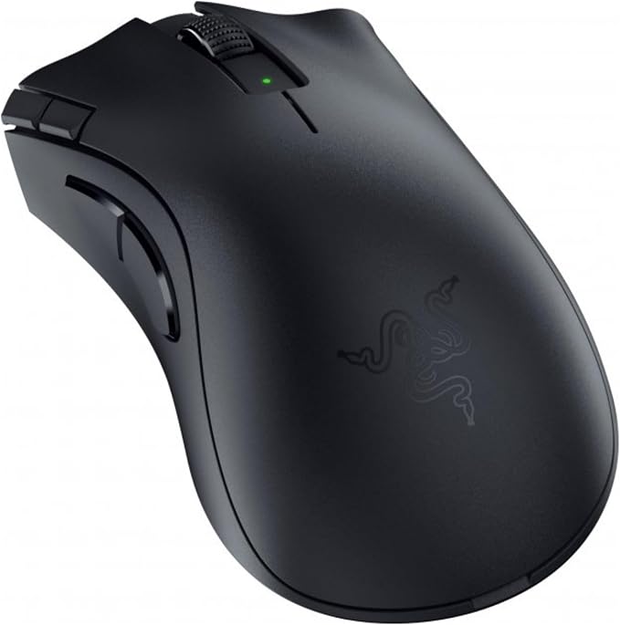 Razer DeathAdder V2 X HyperSpeed - ergonomiczna mysz do gier bezprzewodowych (235 godzin pracy na baterii, bezprzewodowa technologia HyperSpeed, czujnik optyczny 14K DPI) Czarny - obrazek 6