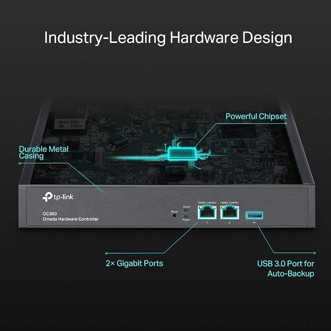 TP-Link OC300 | Kontroler sprzętowy Omada | Hybrydowa chmura | Zarządzanie do 500 urządzeń | Obsługa PoE - obrazek 7