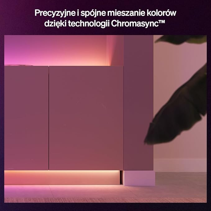 Philips Hue Flux 5 m LED, 2000 lm, żywe kolory i atmosfera, elastyczna, Chromasync™, RGBWWIC, przycinanie i przedłużanie, sterowanie aplikacją i głosem, do wnętrz. - obrazek 5