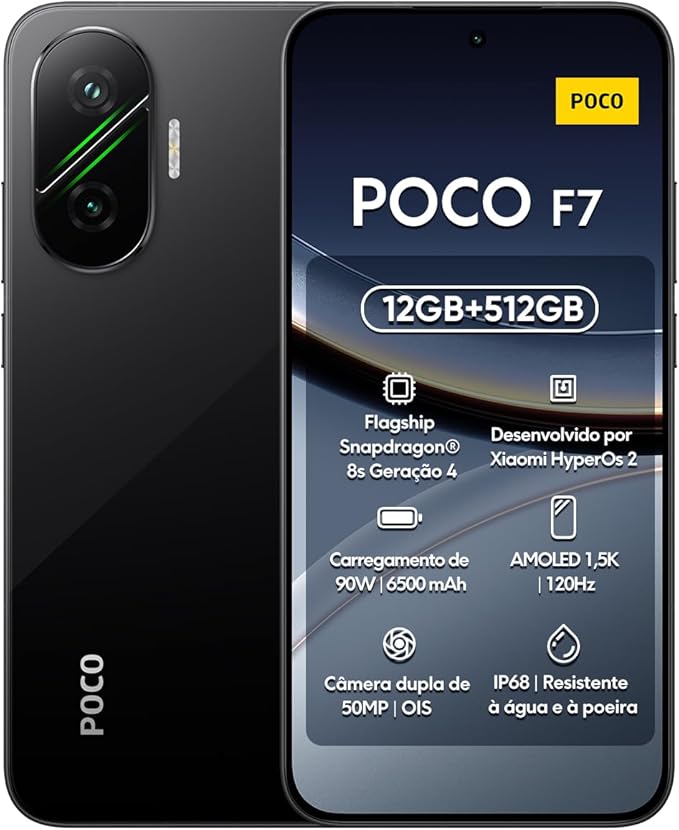 Xiaomi Poco F7 5G Dual Sim 12GB RAM 512GB - Black [Energieklasse B] (66353)