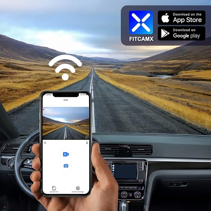 Fitcamx Dashcam Kompatybilny z VW Passat 2016-2023 - obrazek 5