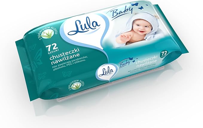 LULA Chusteczki do czyszczenia na mokro z aloesem bez parabenów