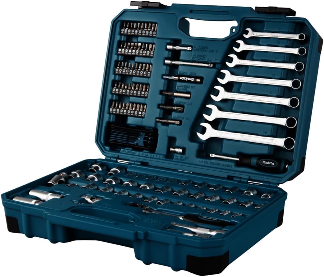 Makita E-06616 zestaw konserwacyjny, niebieski/czarny, 120-częściowy - obrazek 5