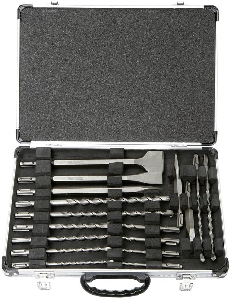 Makita D-42444 Zestaw Narzędzi Budowlanych, Niebieski/Srebrny, 17 Sztuk - obrazek 2