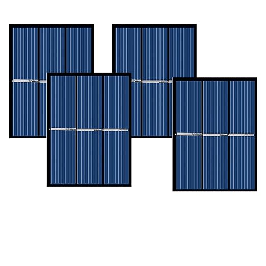 AK6080 moduł solarny 4 sztuki zestaw z czerwono-czarnym kablem
