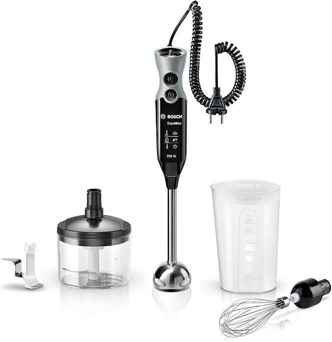 Bosch ErgoMixx Blender ręczny 750 W, MSM67170, czarny