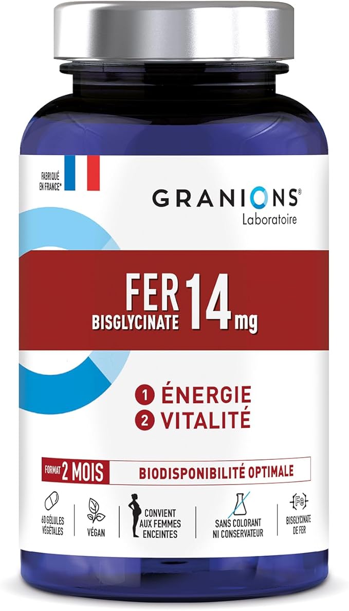 Bisglycinate żelaza 14 mg + Witamina