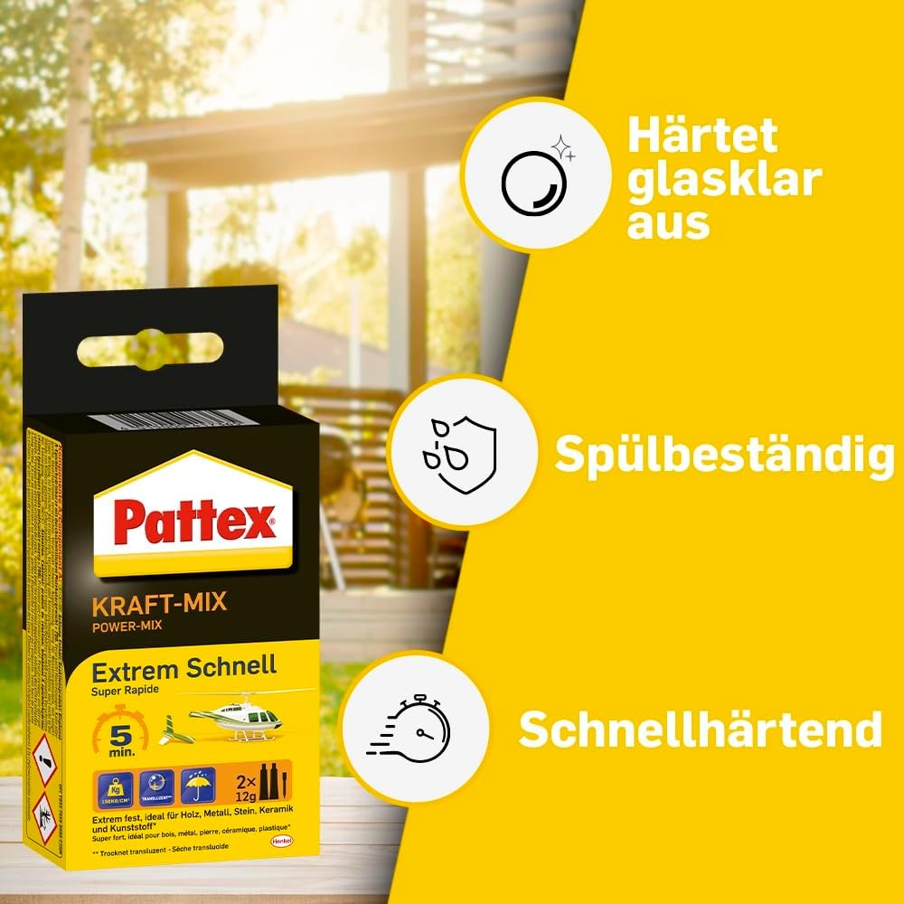Pattex Kraft-Mix Klej Szybkoschnący 2-Komponentowy - obrazek 4