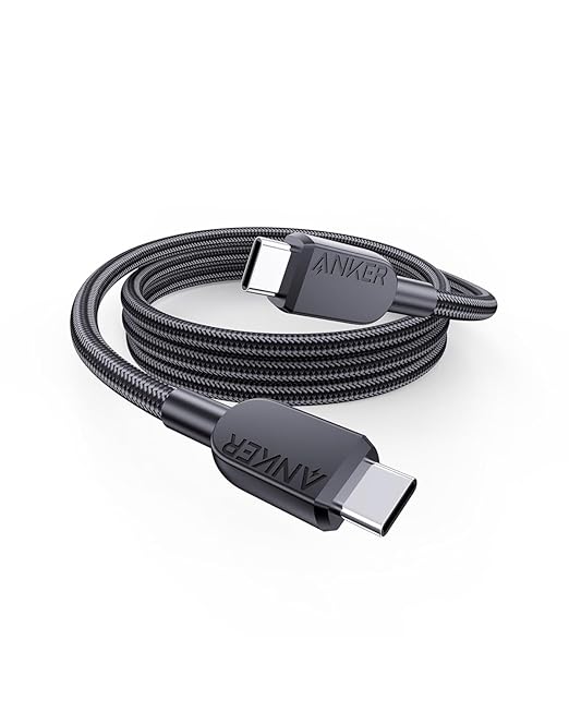 Anker kabel USB-C, 240 W, 0,9 m, czarny, MacBook, iPad, iPhone | Kabel USB-C do ładowania iPhone 15/16/17 Pro Max, Samsung Galaxy S25/S26, MacBook Pro/Air oraz iPad Pro/Air.