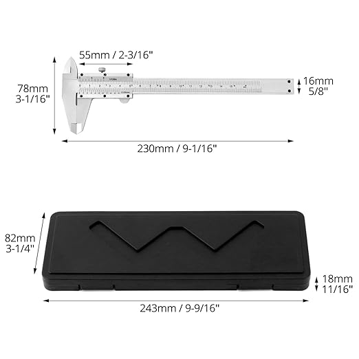 QWORK® Wysokiej precyzji suwmiarka 6" - obrazek 6