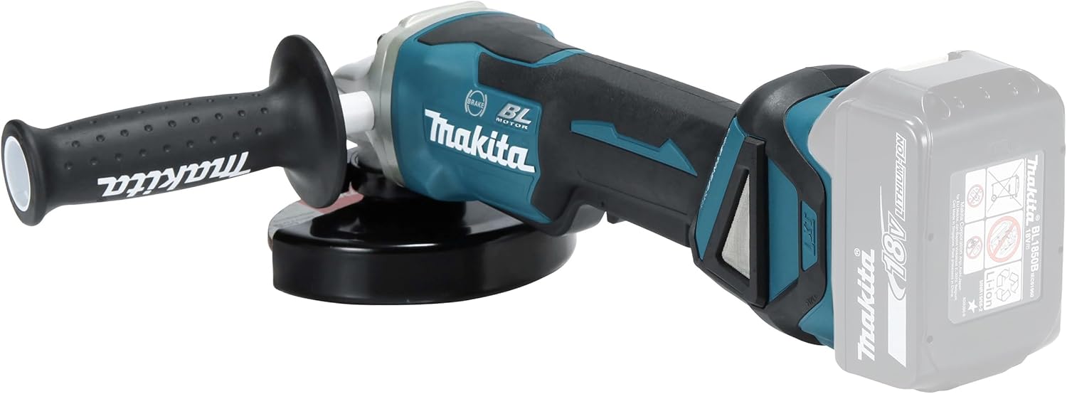 Makita Akumulatorowa Szlifierka Kątowa, Niebieski/Czarny, 125 mm - obrazek 7