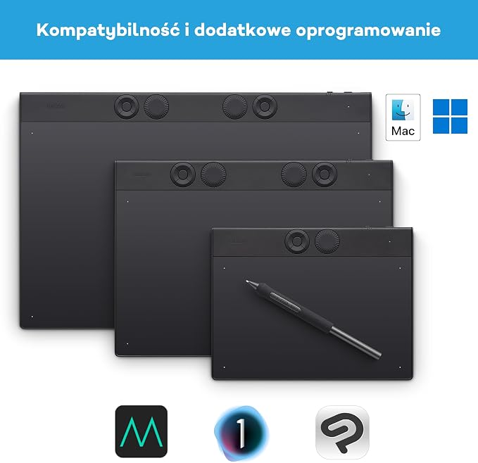 Wacom Intuos Pro Medium – innowacyjny tablet z rysikiem Wacom Pro Pen 3, kompaktowy i lekki – wszechstronny wybór dla ilustratorów, projektantów i edytorów zdjęć | Tablet graficzny (wymagany komputer PC lub Mac), ultracienki dla kreatywnych podróży - obrazek 7