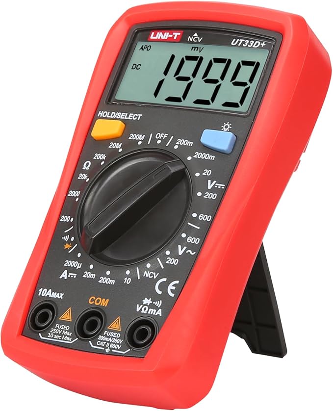 Uni-T Ut33D+ Multimetr Czarny Czerwony - obrazek 4