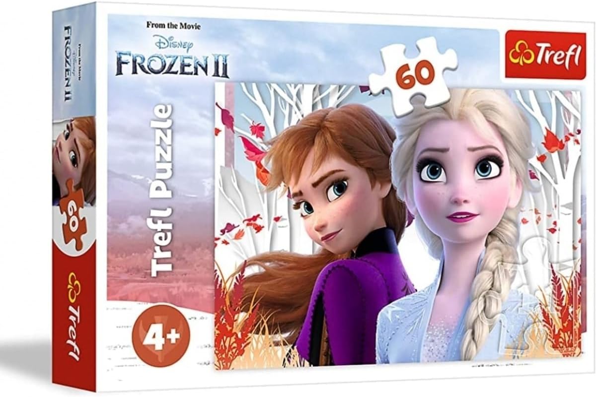 Trefl Puzzle 60 Elementów Zaczarowany Świat Anny i Elsy