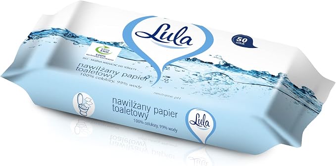LULA Nawilżany papier toaletowy 99% wody