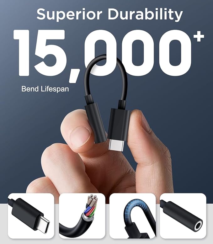 Adapter USB-C na Jack 3 5mm DAC Hi-Fi - obrazek 4