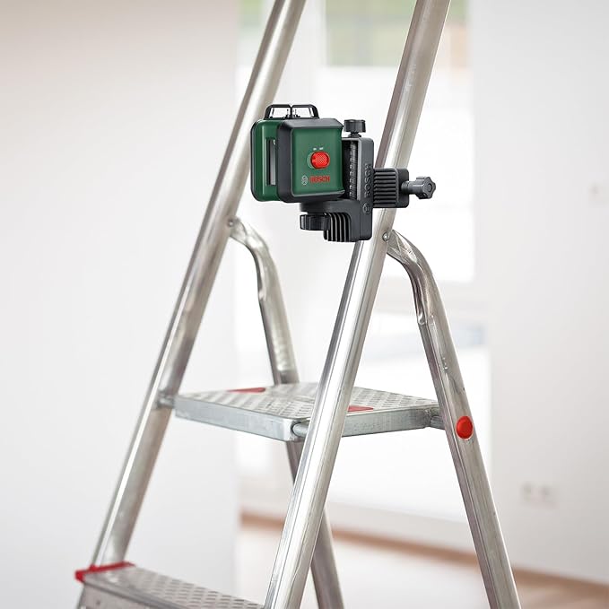 Bosch Laser krzyżowy UniversalLevel 360 ze statywem premium i uniwersalnym uchwytem MM 3 (linie laserowe: pionowa i pozioma, w tym 360° do wyrównywania elementów w pomieszczeniu, opakowanie karton) - obrazek 7