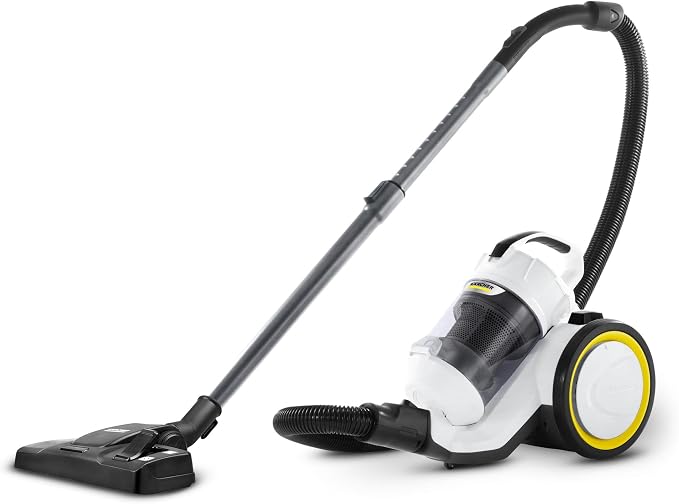 Kärcher Odkurzacz VC 3, bezworkowy, moc: 700 W, promień działania: 7,5 m, waga: 4,4 kg, filtr HEPA 13, dysza podłogowa, dysza szczelinowa, szczotka do mebli - obrazek 4