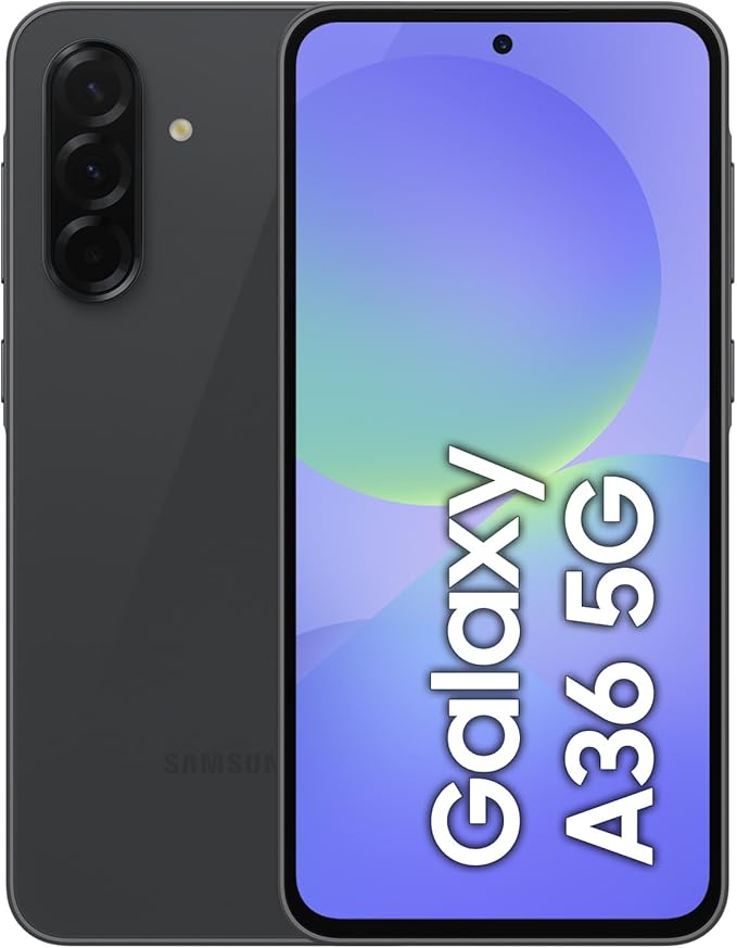 SAMSUNG Galaxy A36 5G A Series telefon komórkowy, niesamowita inteligencja, wyświetlacz 6,7 cala, długa żywotność baterii, super szybkie ładowanie, 128 GB pamięci, czarny