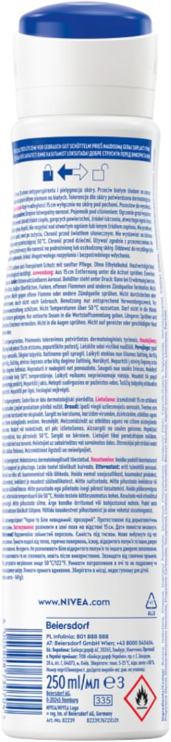 NIVEA Black & White Clear Antyperspirant spray - obrazek 3