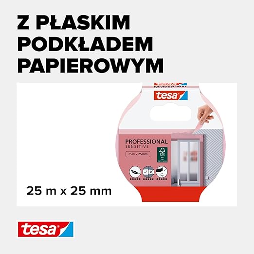 tesa taśma malarska do stosowania na tapetach i innych delikatnych - obrazek 4