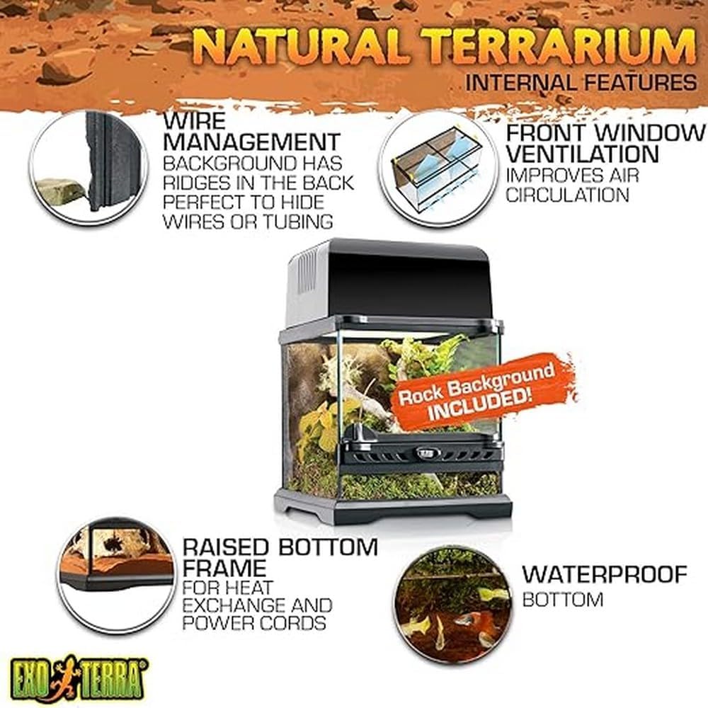 Exo Terra Nano Terrarium Czarny - obrazek 3