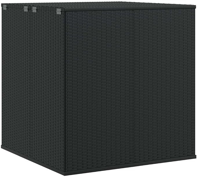 vidaXL Skrzynia na poduszki ogrodowe rattan PE 100x97