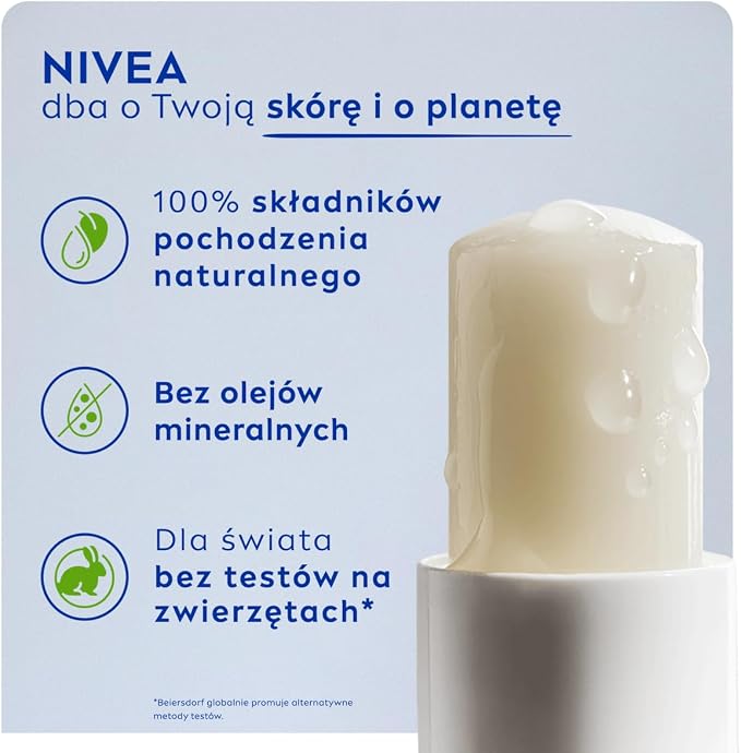 NIVEA Hydro Care Pielęgnująca pomadka do ust - obrazek 4