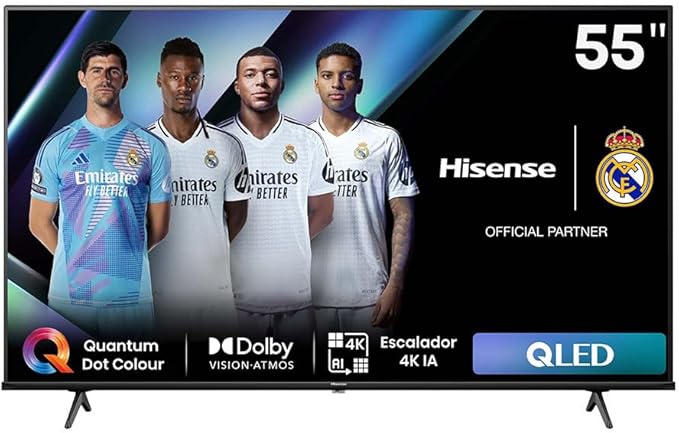 Hisense 55e7nq 55´´ 4k Qled Tv One Size