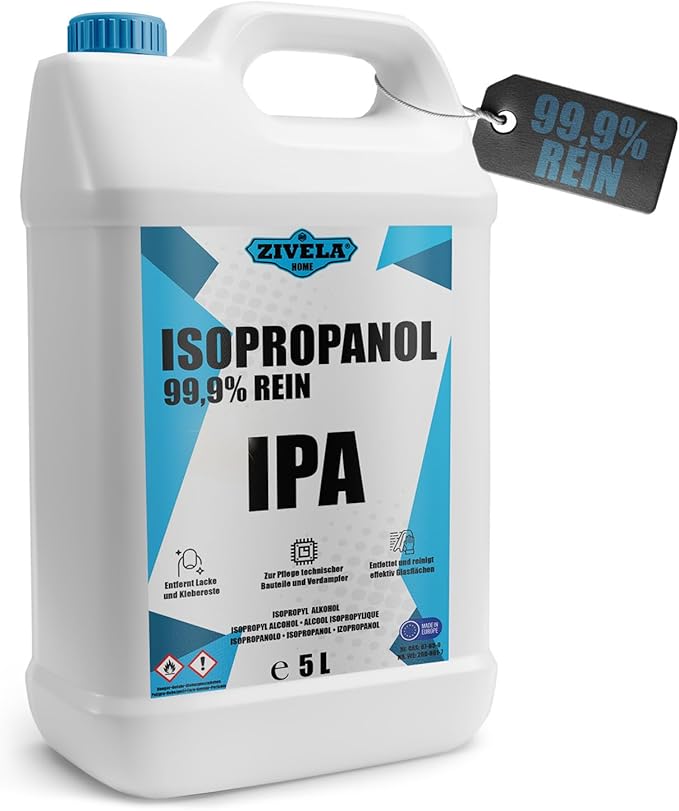 Izopropanol 99 9% 5L IPA do gospodarstwa domowego i elektroniki