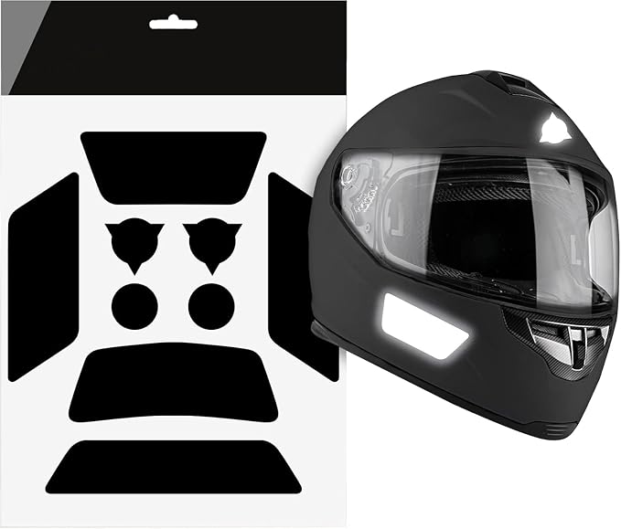 Autodomy Naklejki Odbijające na Kask Motocyklowy Zestaw 9 Sztuk