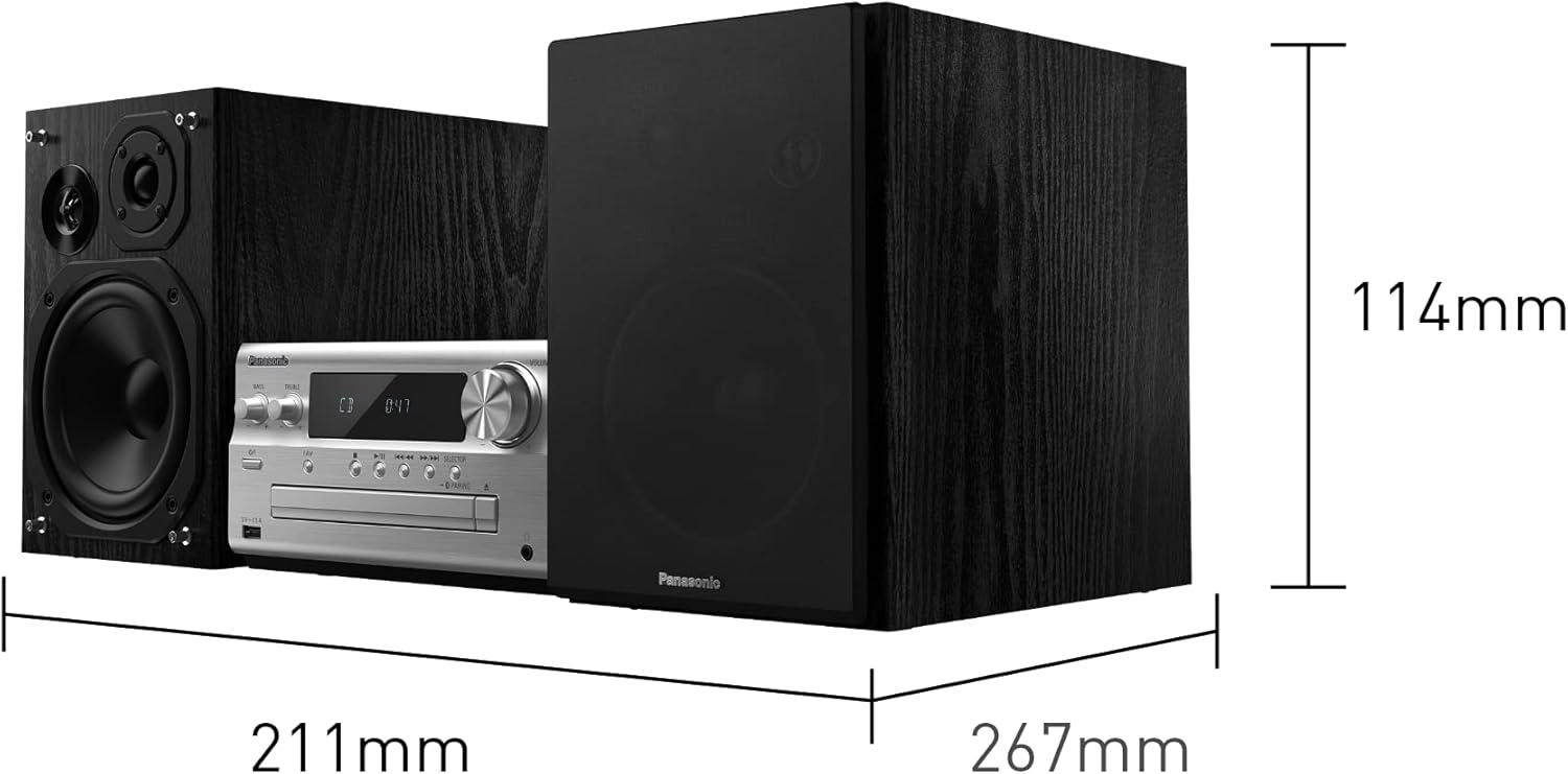 Panasonic SC-PMX802 system Hi-Fi z szerokim wyborem usług streamingowych. (USB, CD, DAB, wzmacniacz Technics JENO Engine Hi-Res, AirPlay2), srebrny - obrazek 4