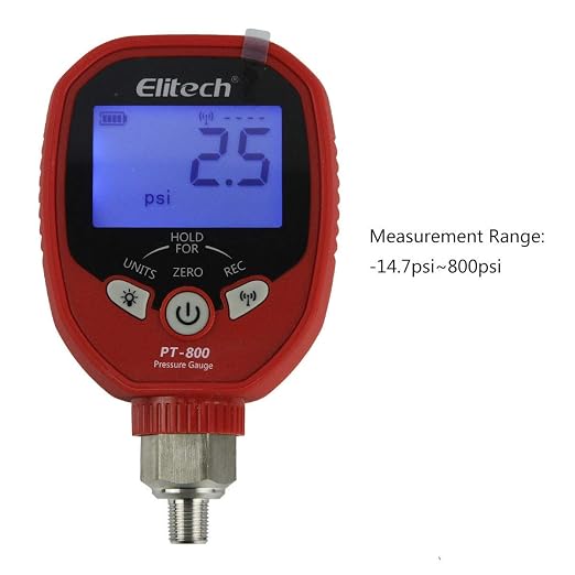 Elitech Bezprzewodowy zestaw manometrów cyfrowych PT-500 - obrazek 3
