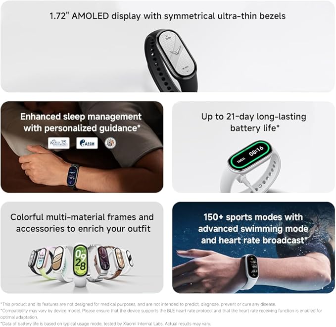 Xiaomi Smartband 10 wyświetlacz AMOLED - obrazek 4