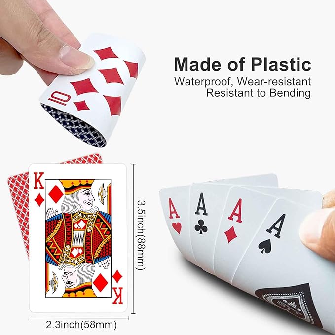 Plastikowe Wodoodporne Karty do Gry - obrazek 2
