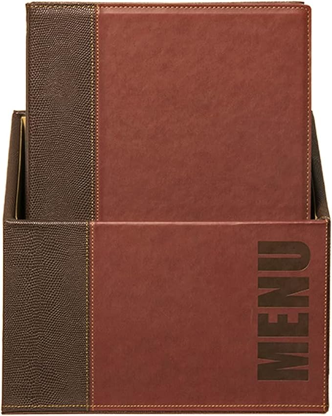 Securit Pudełko menu z modnym zakresem z 20 kartami menu A4