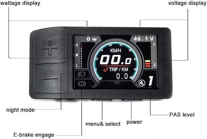 Ebike wyświetlacz LCD komputer rowerowy 500C P850C 860C 750C-ble - obrazek 7