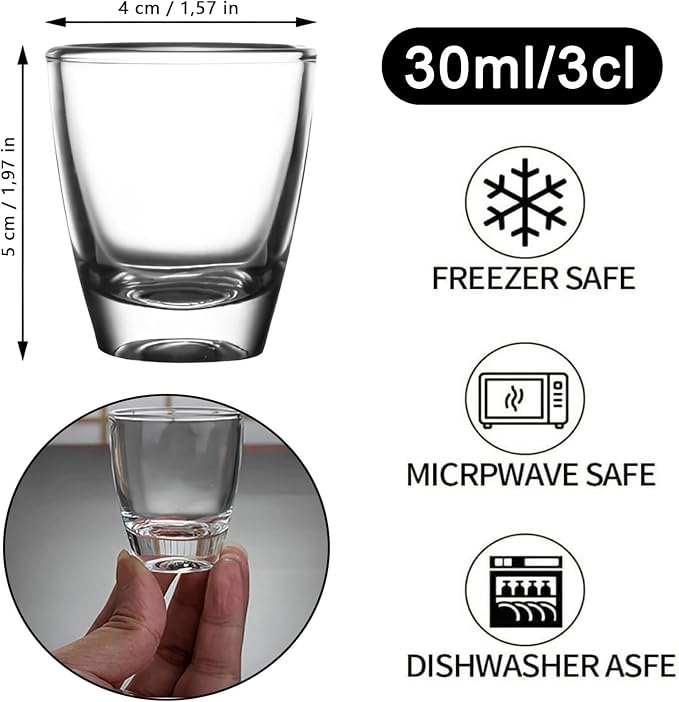 48 sztuk kieliszków do shotów małe kieliszki do shotów 30 ml - obrazek 4