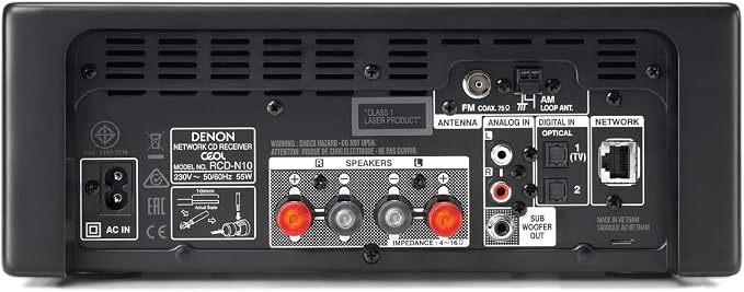 Denon RCDN10BKE2 Zestaw Stereo - obrazek 4