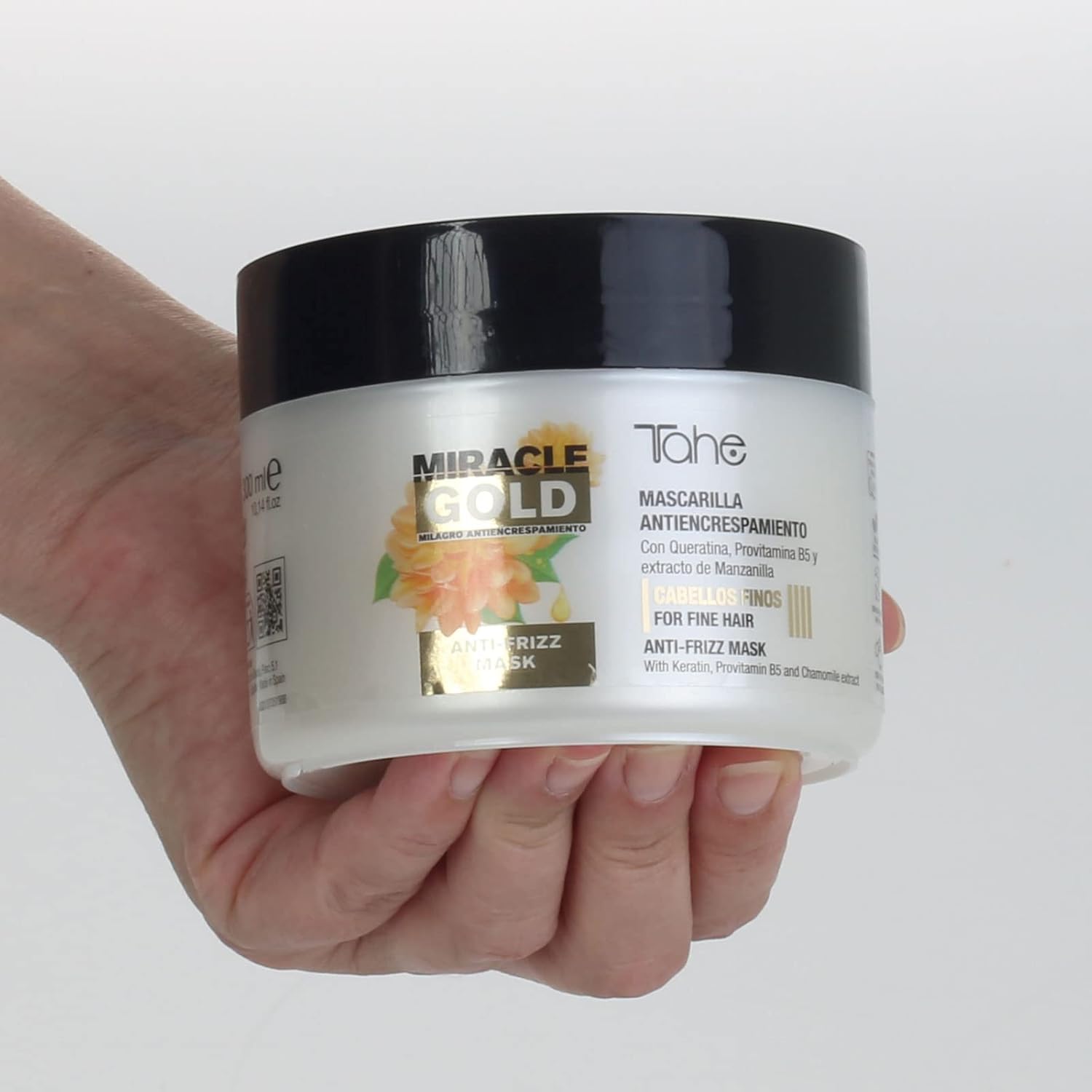 Tahe Miracle Gold Maska przeciw puszeniu się włosów cienkich - obrazek 5