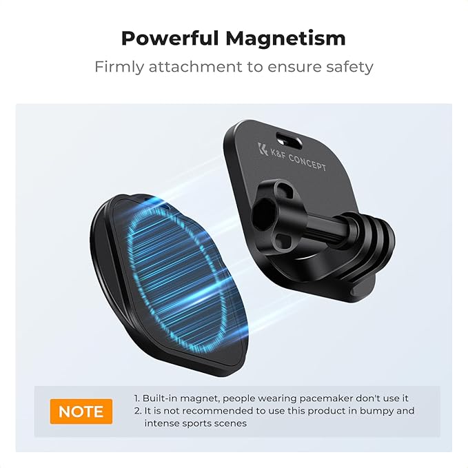 K& F CONCEPT Magnetyczne mocowanie na klatkę piersiową do kamery - obrazek 4
