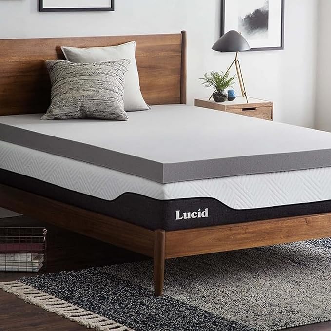 LUCID Materac z pianki memory 120 x 190 cm z węglem bambusowym