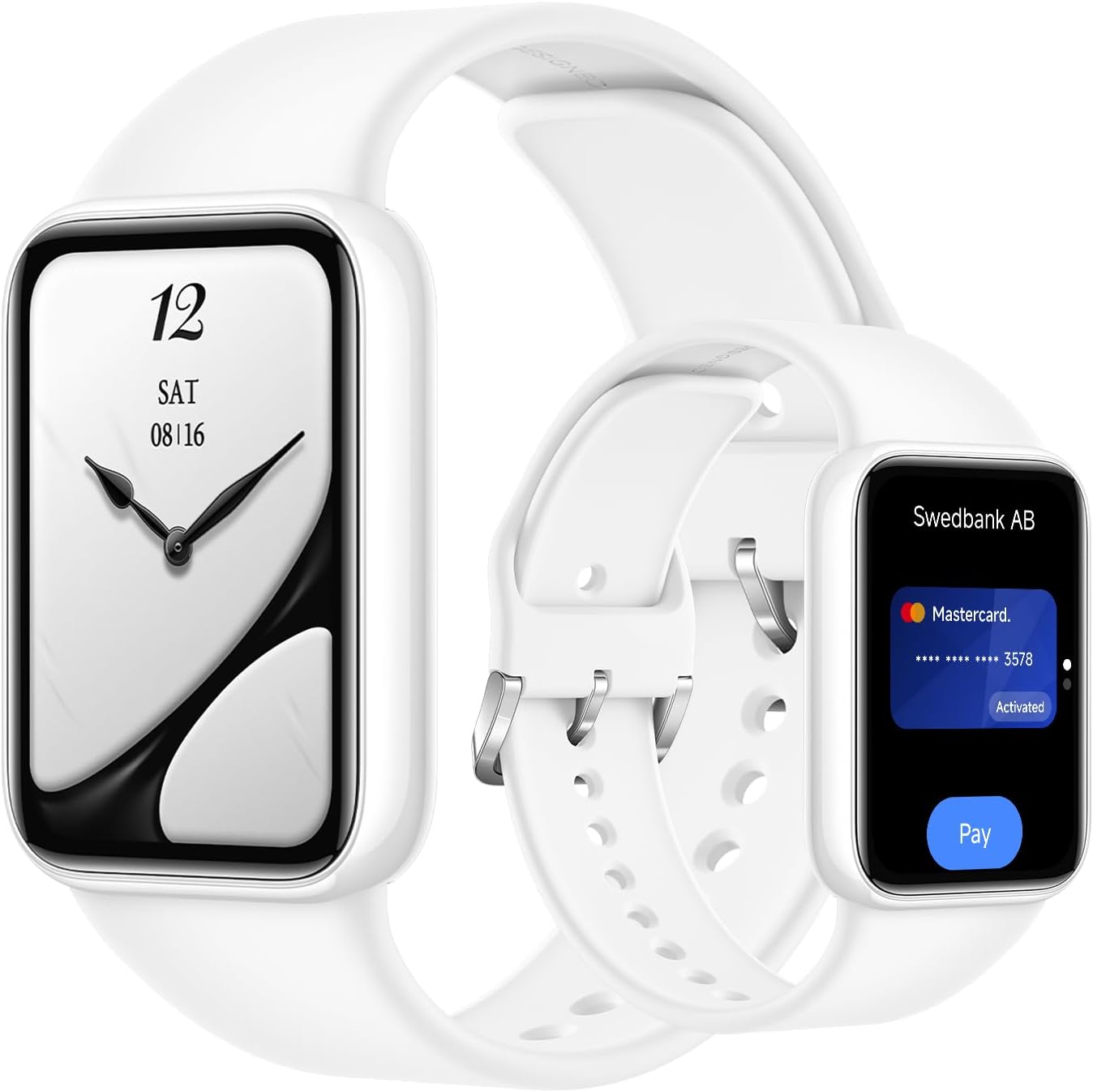 XIAOMI Smart Band 10 Pro NFC tracker fitness dla mężczyzn i kobiet, perłowy - obrazek 2