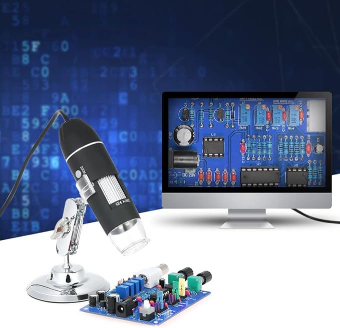 Retoo Mikroskop cyfrowy przenośny z 1600 x powiększeniem - obrazek 3