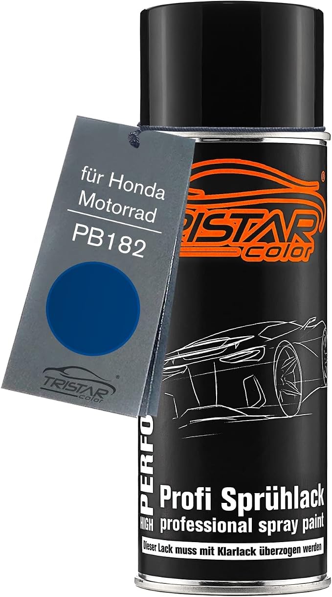 TRISTARcolor Lakier motocyklowy w sprayu do Honda Motorcycles PB182 Blue 2C | Lakier bazowy, puszka aerozolowa 400ml
