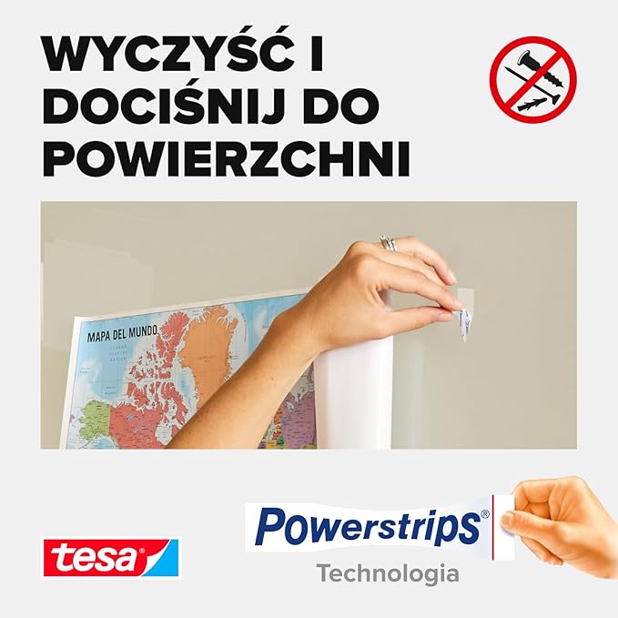 tesa Powerstrips POSTER dwustronne paski samoprzylepne do plakatów - obrazek 5