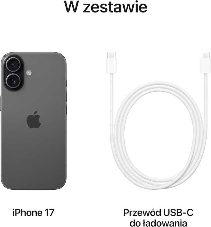 Apple iPhone 17 256 GB: Wyświetlacz 6,3 cala z technologią ProMotion, czip A19, aparat przedni Center Stage do sprytniejszych selfie grupowych i bateria na cały dzień; czarny - obrazek 7
